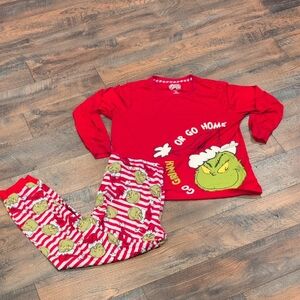 Dr. Seuss Red Grinch Kids Pajama Set